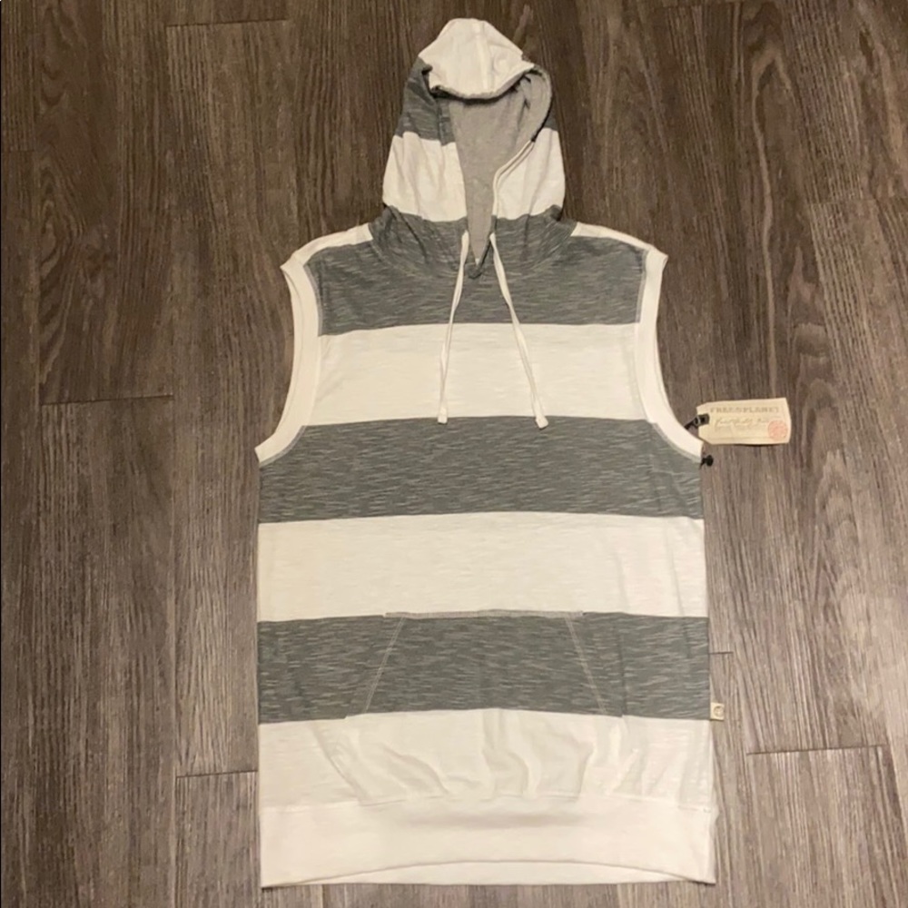 Free Planet Sleeveless Hoodie Size: Large